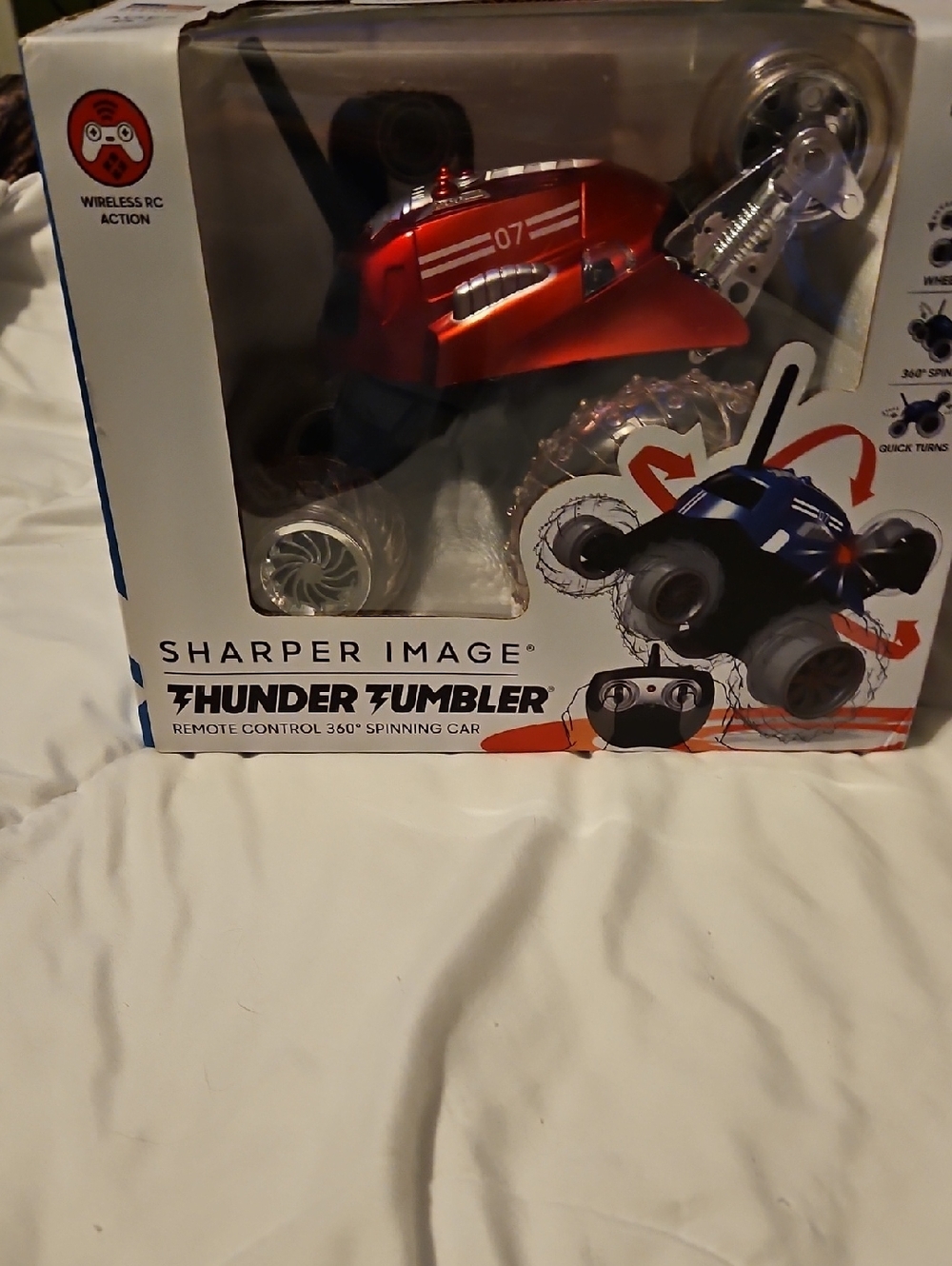 Sharper Image Thunder Tumbler Remote Control Car - Red